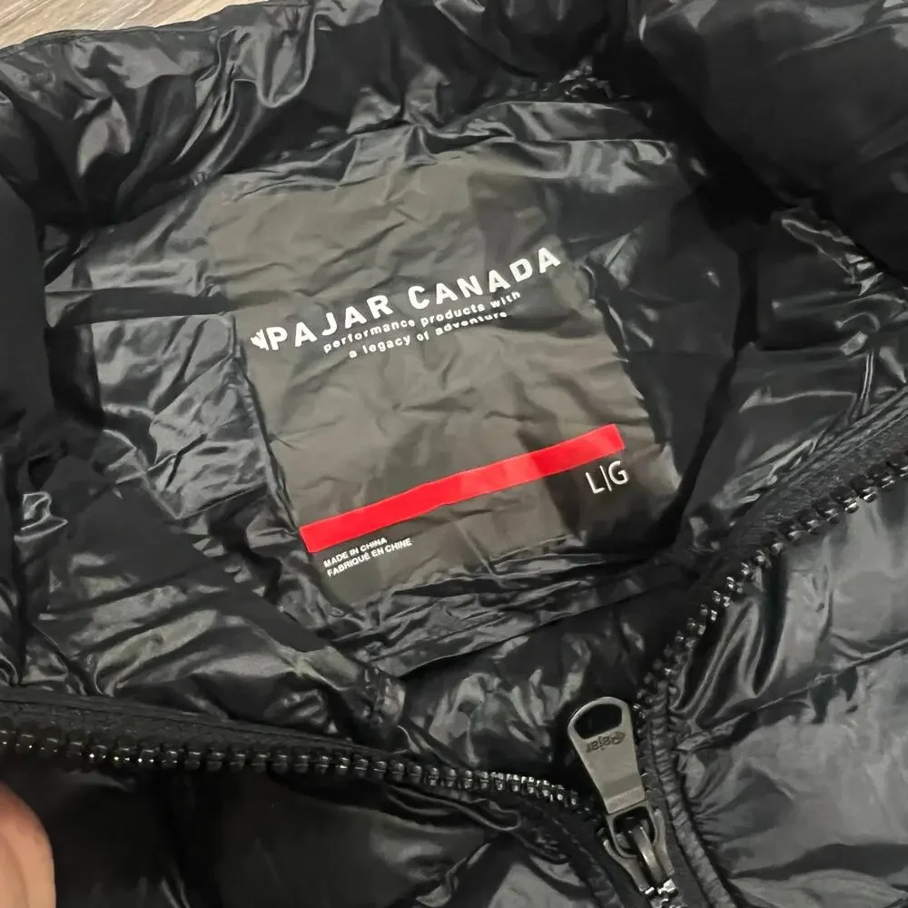 Pajar Canada Altair Black Puffer Size Large
